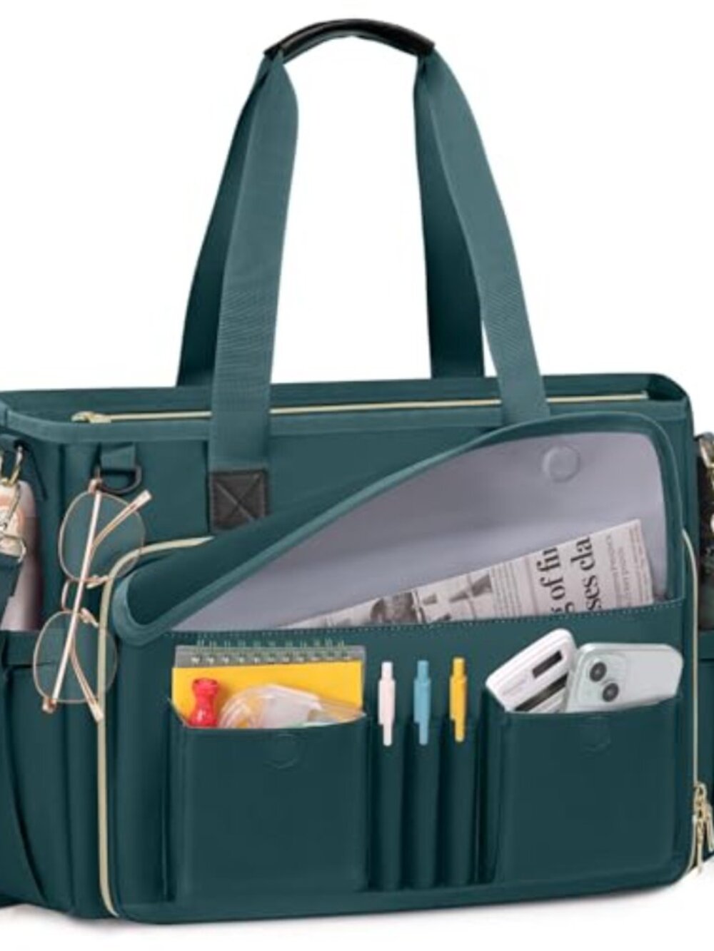 15.6 inch Lightweight Laptop Tote Bag Teacher Work Briefcase Nurse Bag
